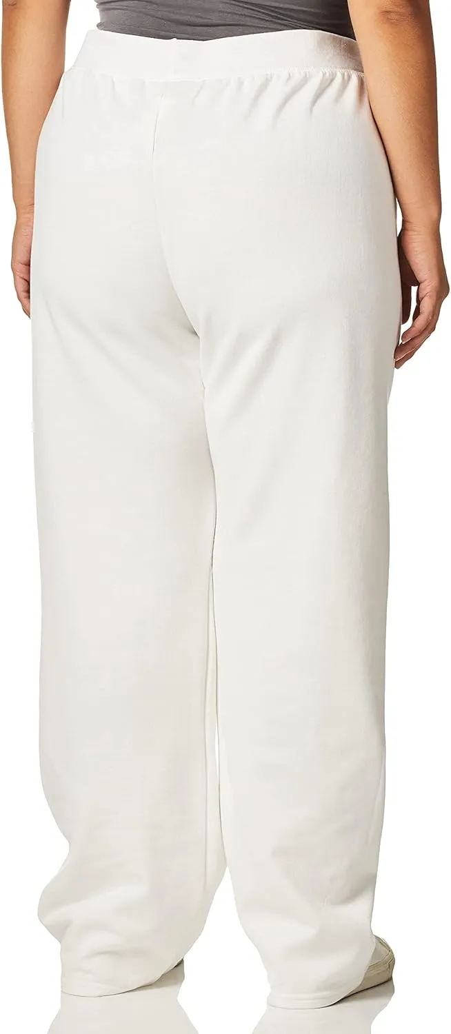 Hanes Womens EcoSmart Fleece Petite Sweatpants, Open Bottom Sweatpants, Petite, 28.5''
