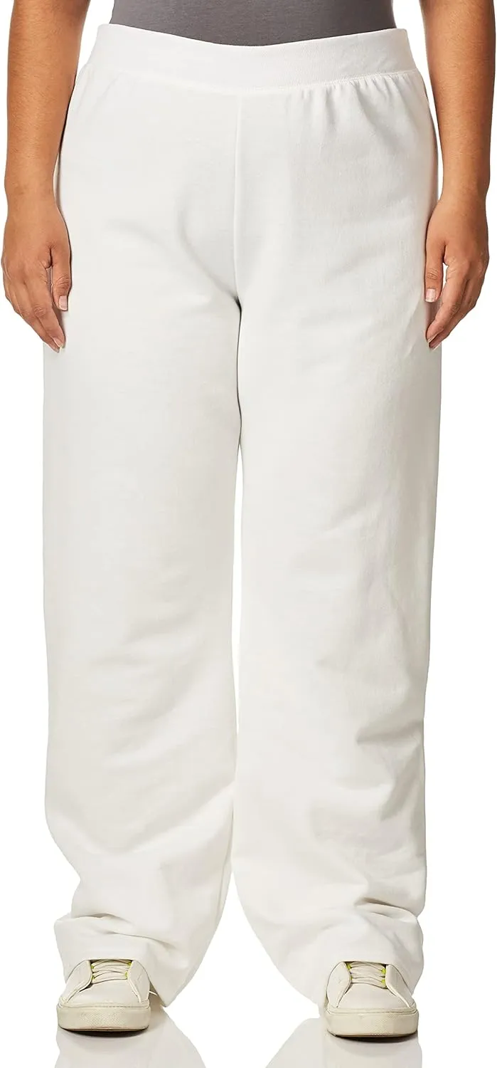 Hanes Womens EcoSmart Fleece Petite Sweatpants, Open Bottom Sweatpants, Petite, 28.5''