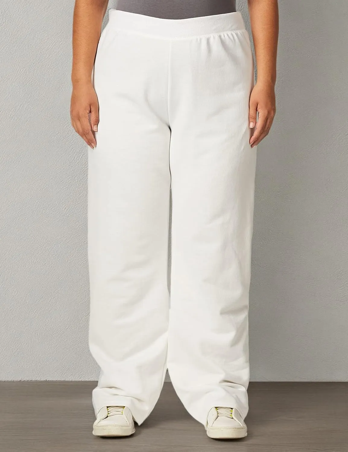 Hanes Womens EcoSmart Fleece Petite Sweatpants, Open Bottom Sweatpants, Petite, 28.5''