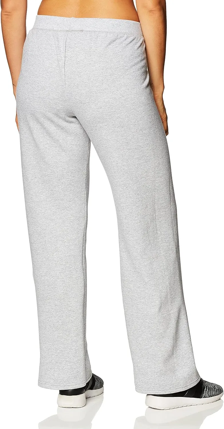 Hanes Womens EcoSmart Fleece Petite Sweatpants, Open Bottom Sweatpants, Petite, 28.5''