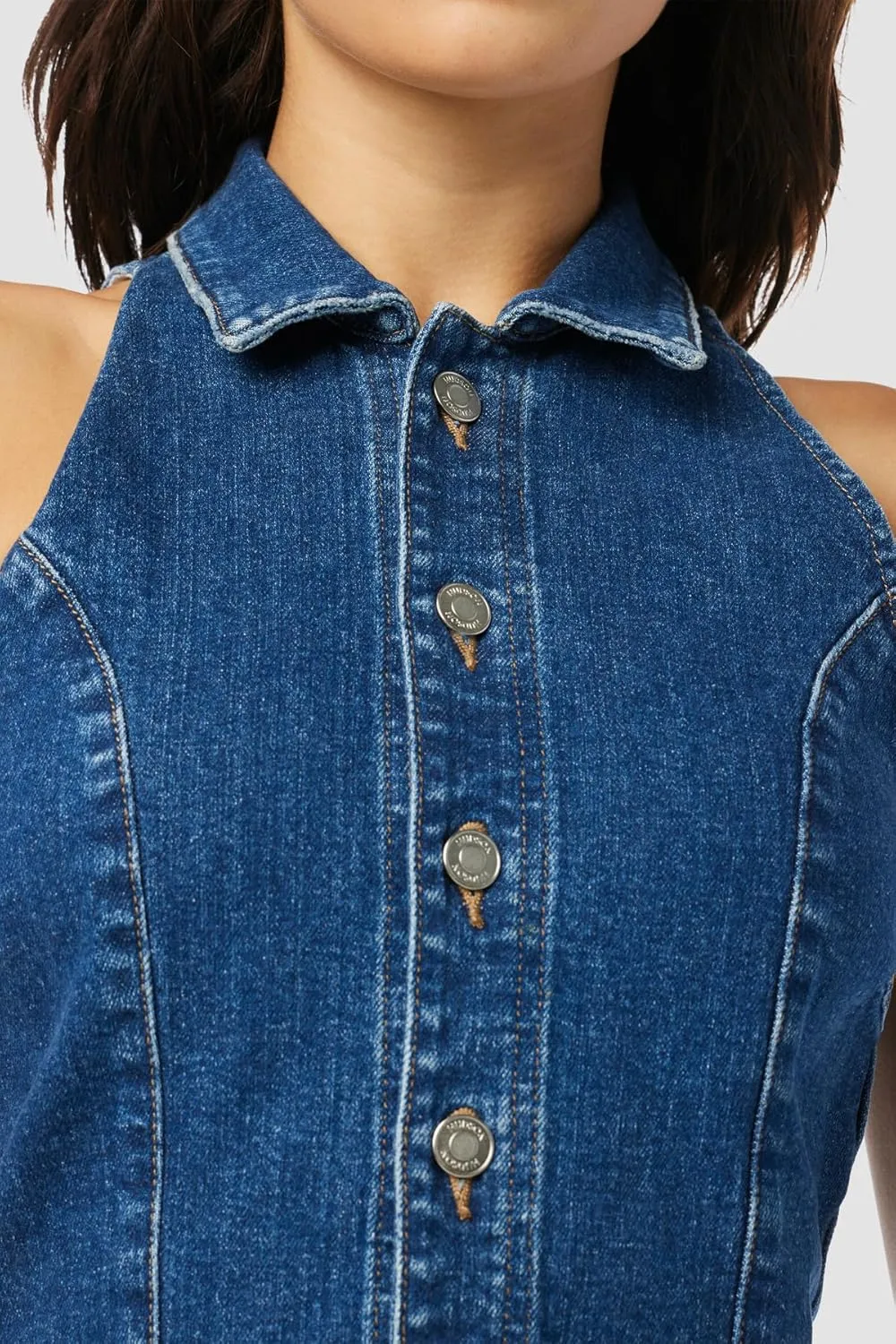 HUDSON Women's Denim Halter Vest