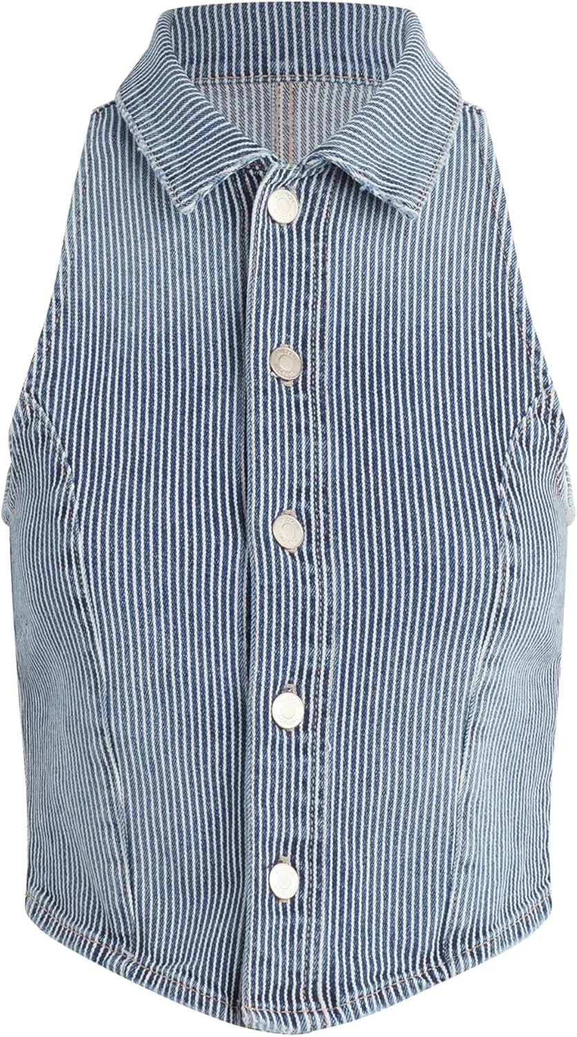 HUDSON Women's Denim Halter Vest