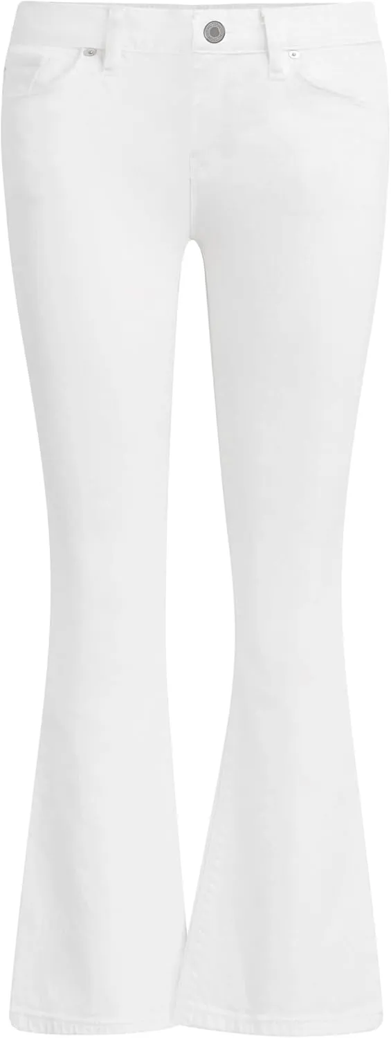 HUDSON Women's Petite Nico Mid Rise Cropped Bootcut Jean