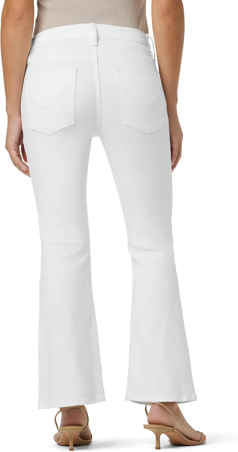 HUDSON Women's Petite Nico Mid Rise Cropped Bootcut Jean