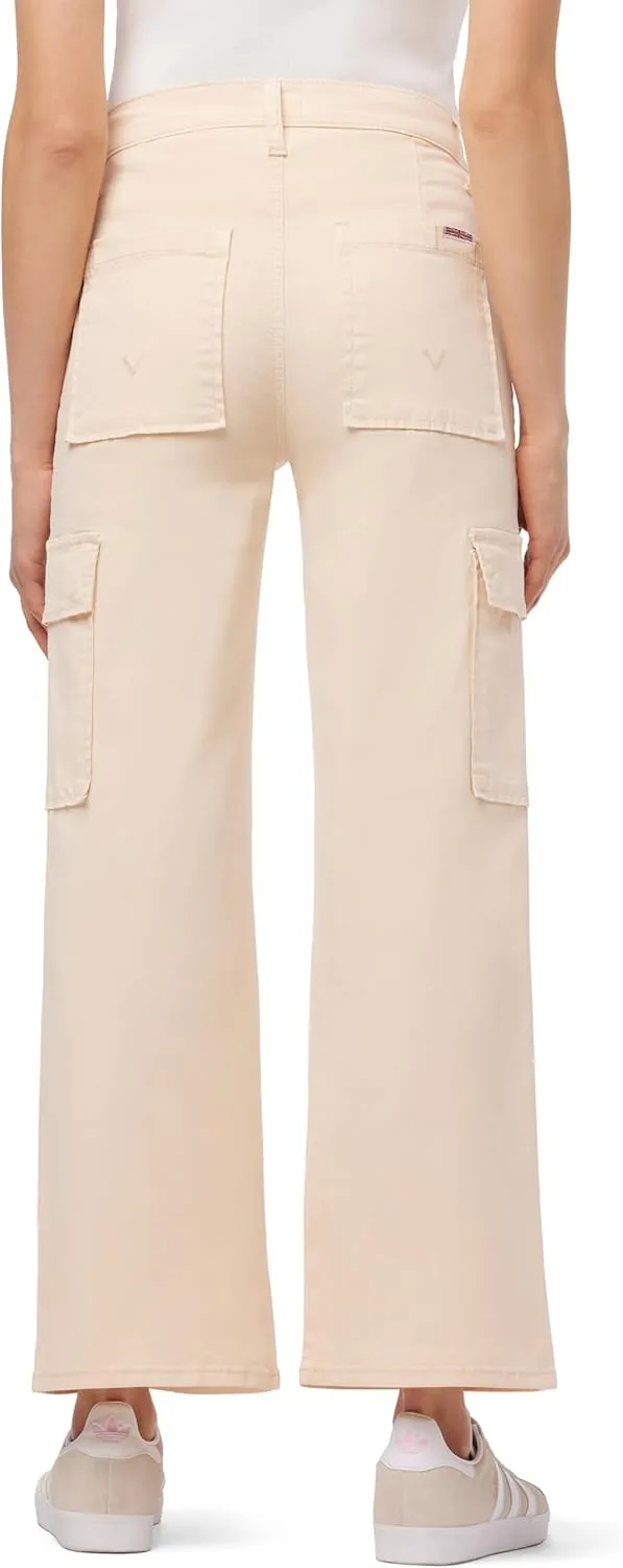 HUDSON Women's Rosalie High Rise Wide Leg Cargo Ankle Pant