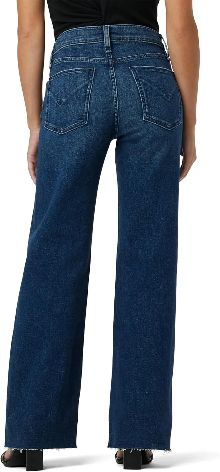 HUDSON Women's Rosie Petite High Rise Wide Leg Jean