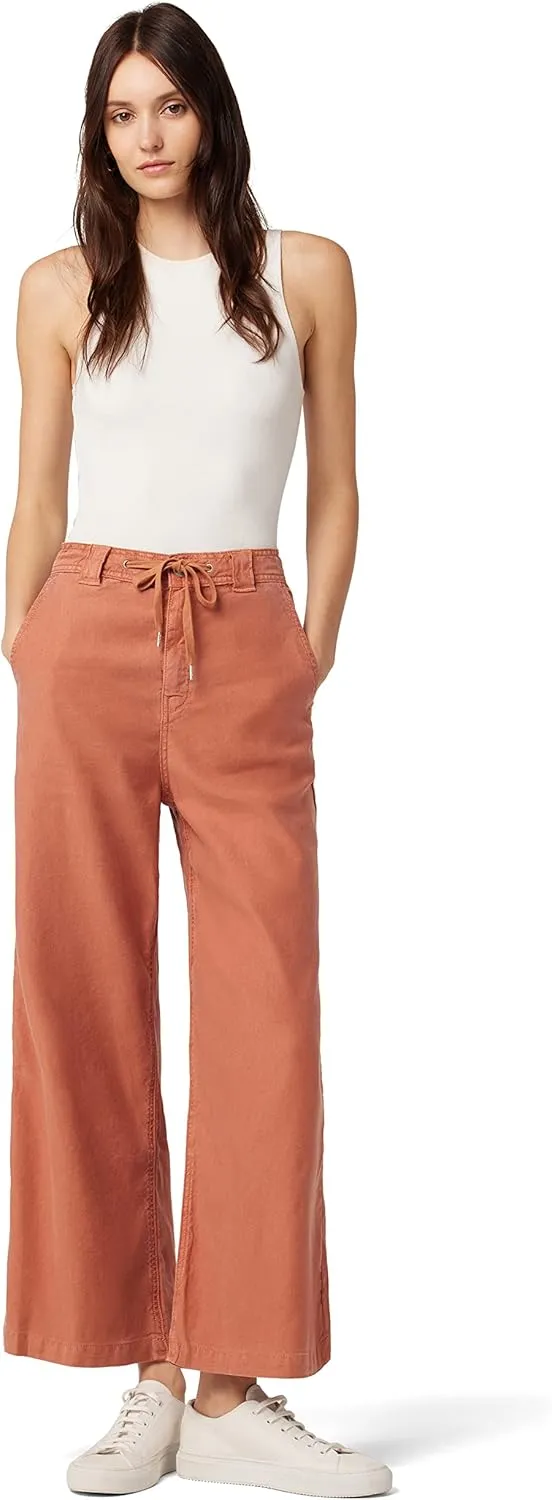 HUDSON Women's Wide Leg Paper Bag Trouser Pant
