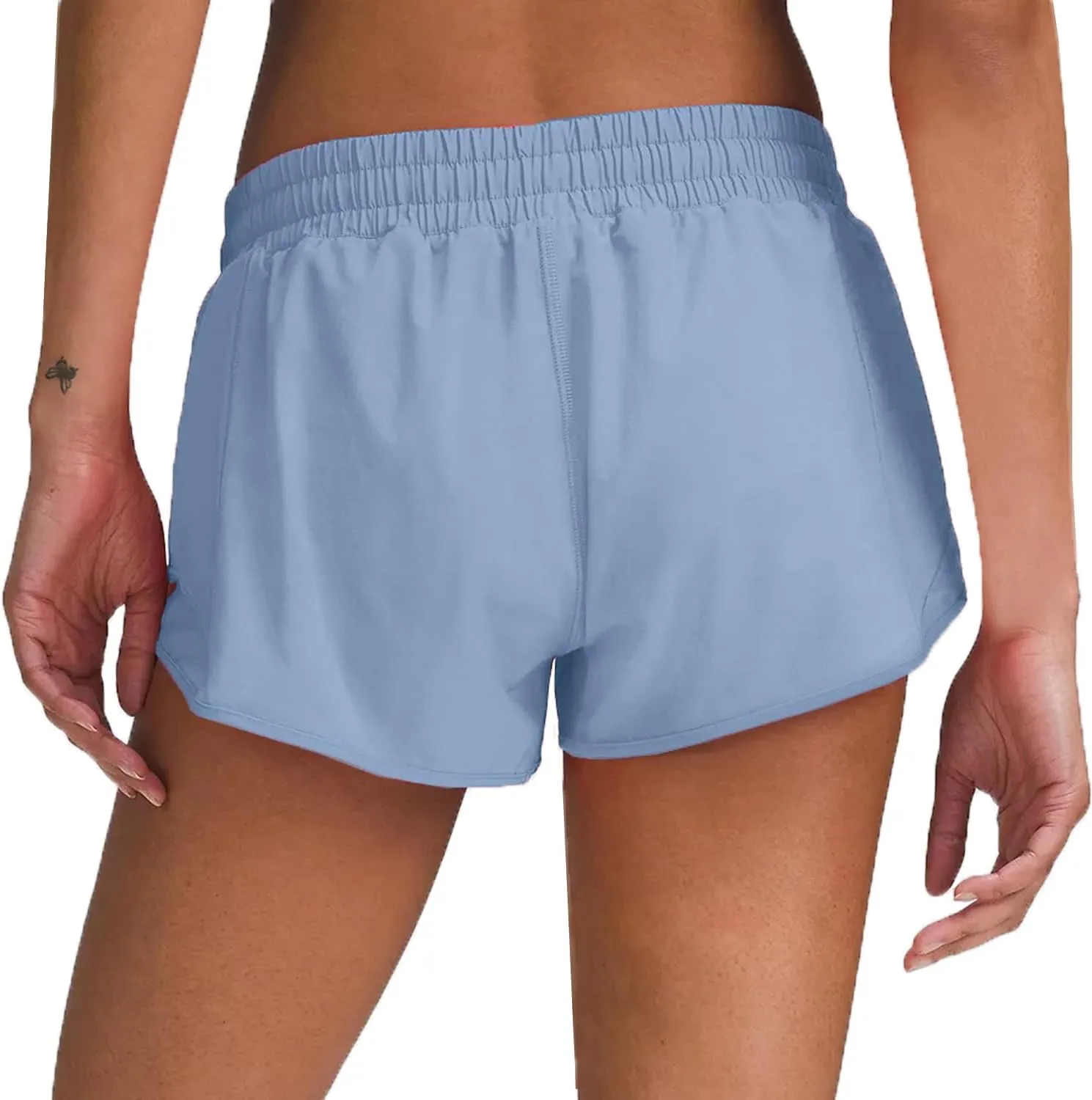 Husnainna Athletic Running Shorts for Women 2.5'' with Zipper Pockets and Mesh Liner Yoga Gym Workout