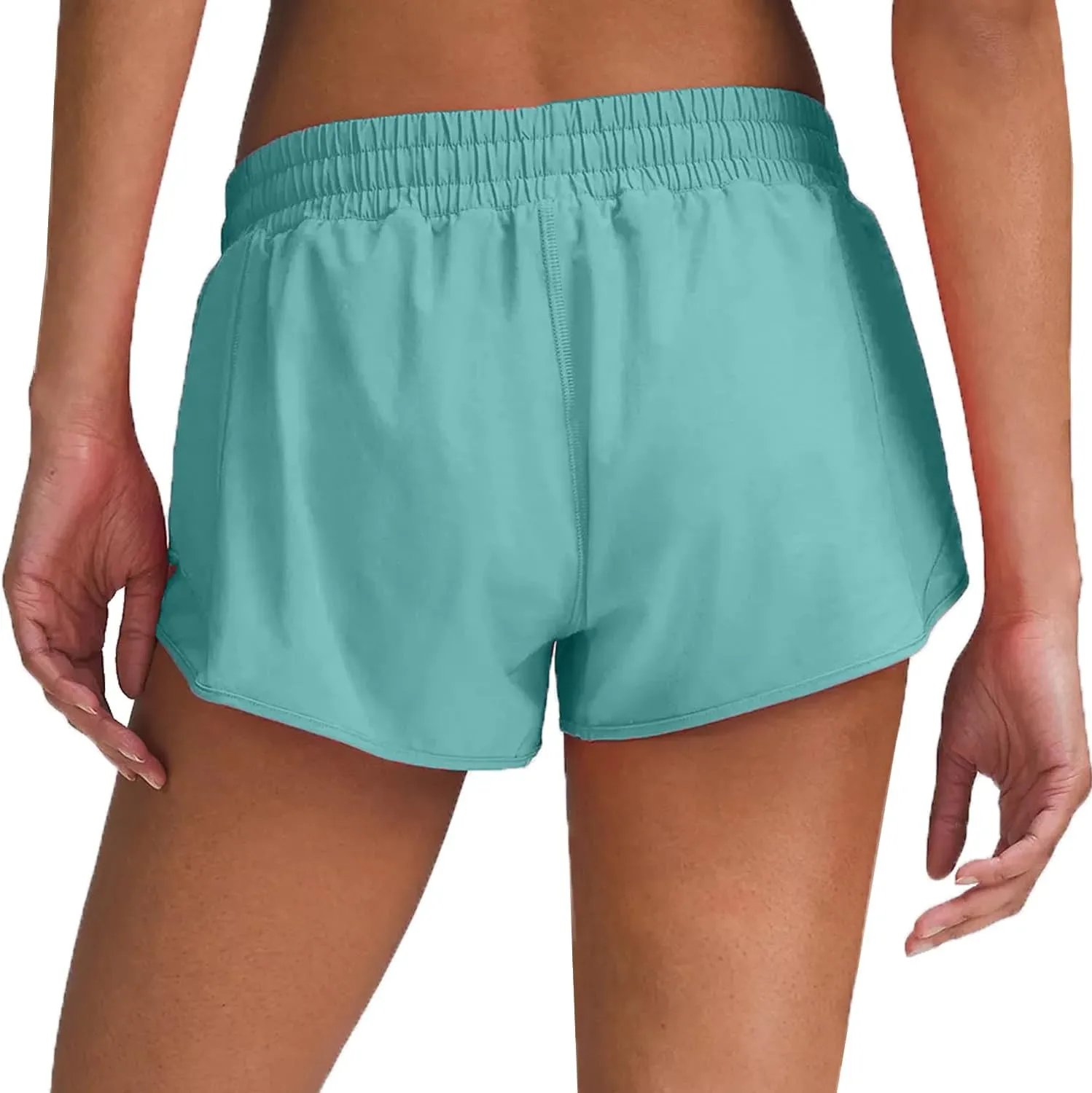 Husnainna Athletic Running Shorts for Women 2.5'' with Zipper Pockets and Mesh Liner Yoga Gym Workout