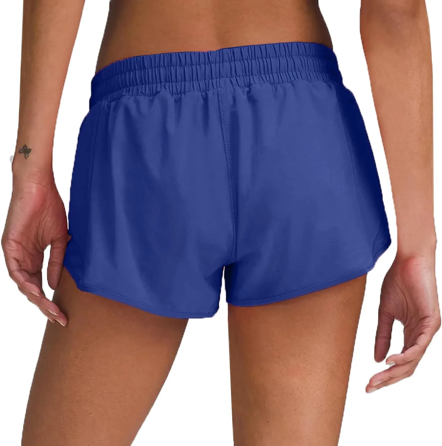 Husnainna Athletic Running Shorts for Women 2.5'' with Zipper Pockets and Mesh Liner Yoga Gym Workout
