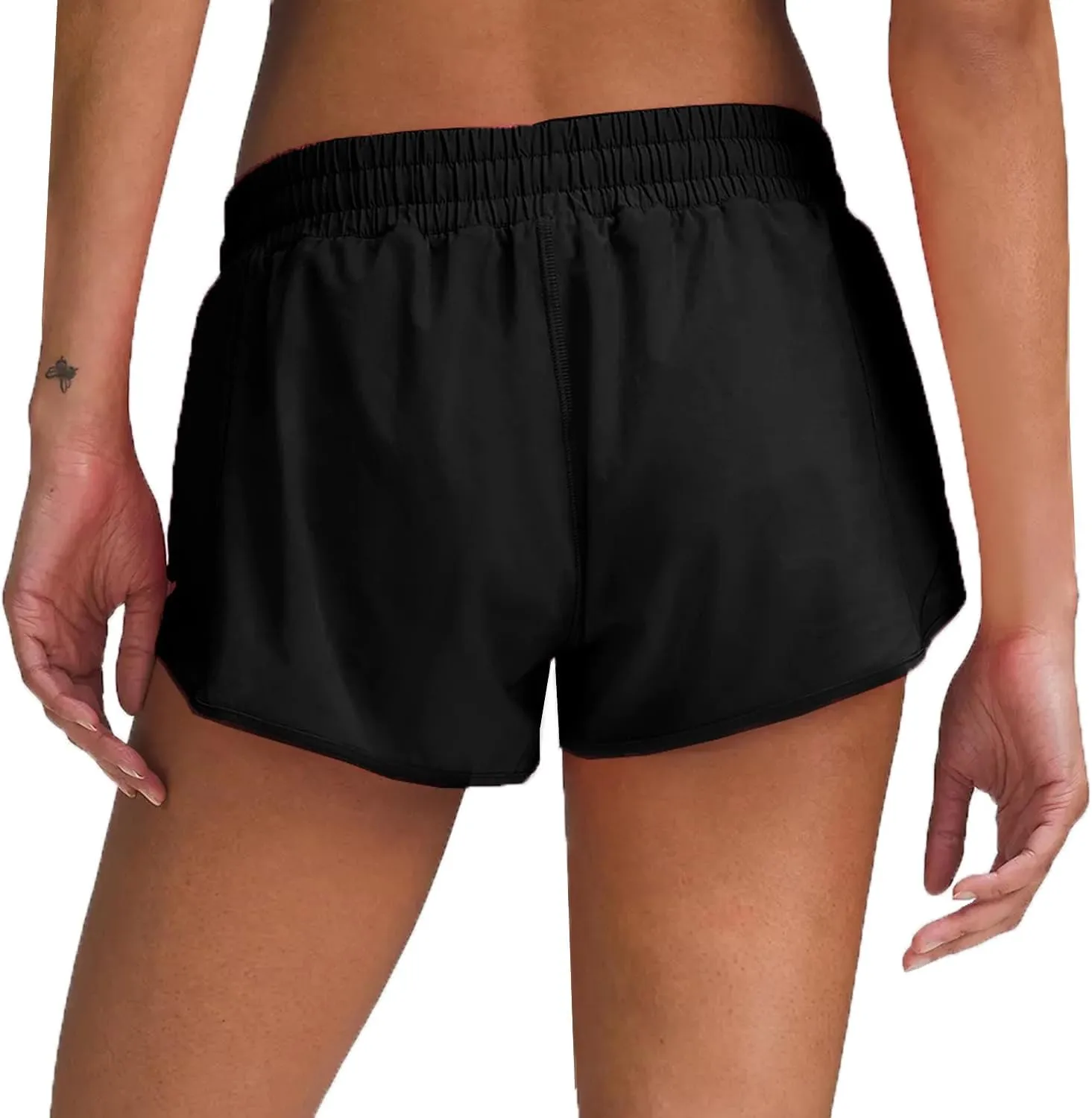 Husnainna Athletic Running Shorts for Women 2.5'' with Zipper Pockets and Mesh Liner Yoga Gym Workout