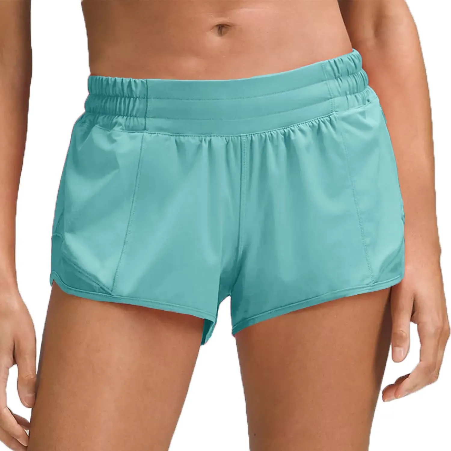 Husnainna Athletic Running Shorts for Women 2.5'' with Zipper Pockets and Mesh Liner Yoga Gym Workout