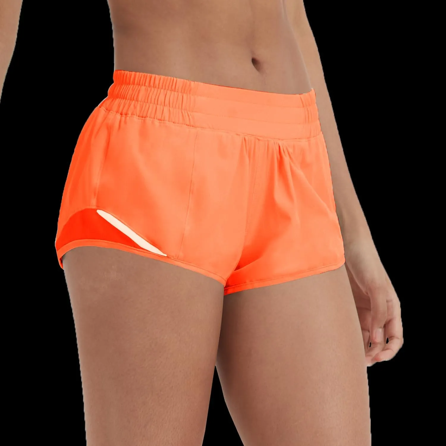 Husnainna Athletic Running Shorts for Women 2.5'' with Zipper Pockets and Mesh Liner Yoga Gym Workout