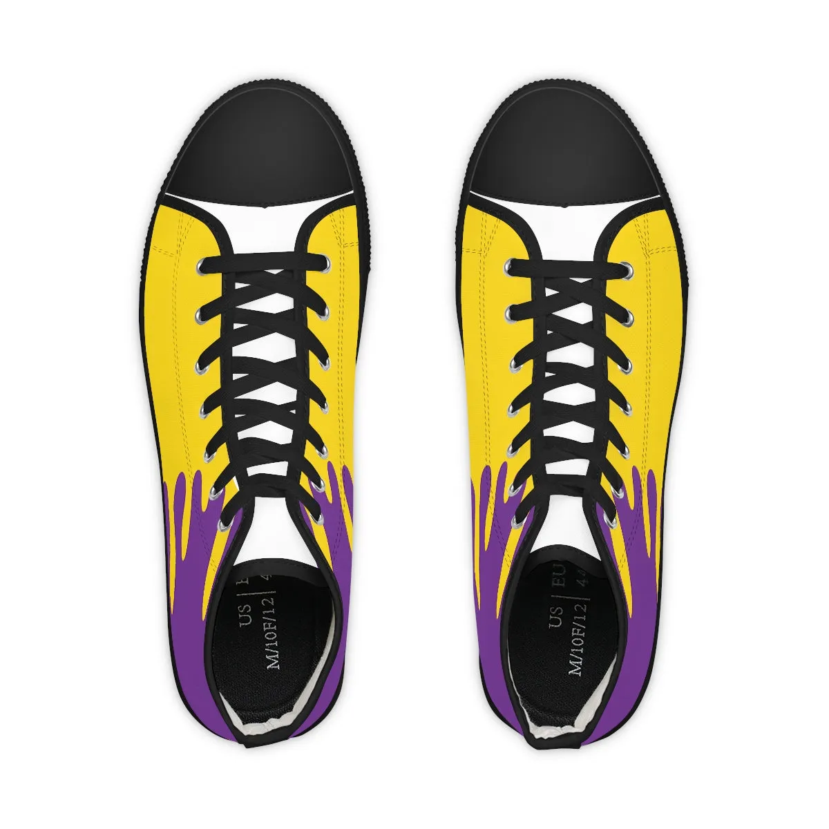 Intersexual Drip Rainbow Flag LGBTQ High Top Sneakers Unisex Size