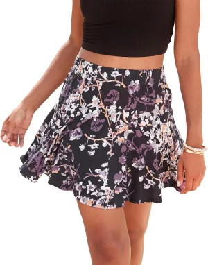 LASCANA Women's Floral Print Skort