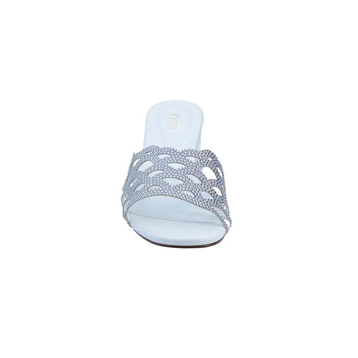 Laser Cut Diamante Box Heeled BCR 004
