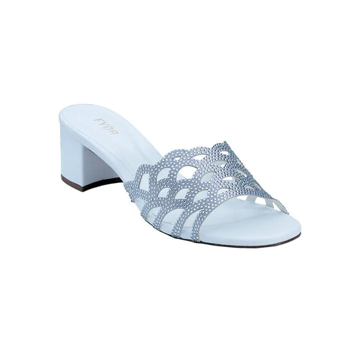 Laser Cut Diamante Box Heeled BCR 004