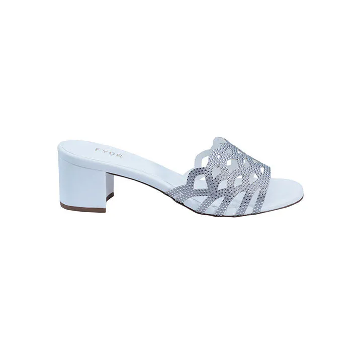 Laser Cut Diamante Box Heeled BCR 004