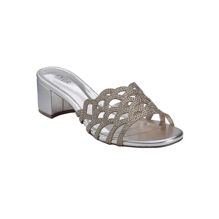 Laser Cut Diamante Box Heeled BCR 004