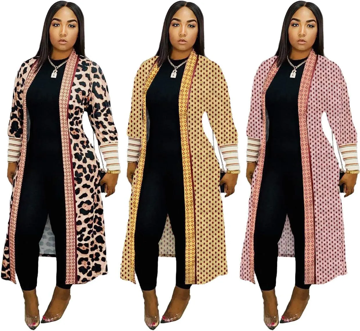 Long Cardigan for Women Lightweight Open Front Jacket Coat Outwear