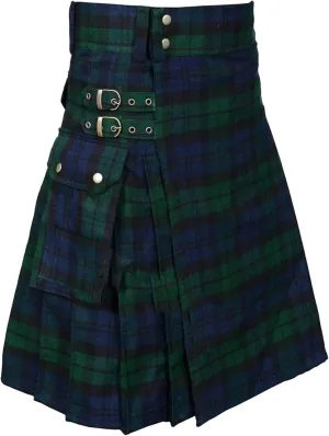 Maryia Fashion Scottish Utility Kilts Traditional Pleated Plaid Skirt Vintage School Uniform Mini Skirts Tartan Costume