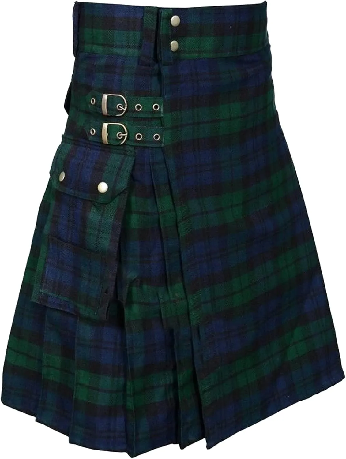 Maryia Fashion Scottish Utility Kilts Traditional Pleated Plaid Skirt Vintage School Uniform Mini Skirts Tartan Costume
