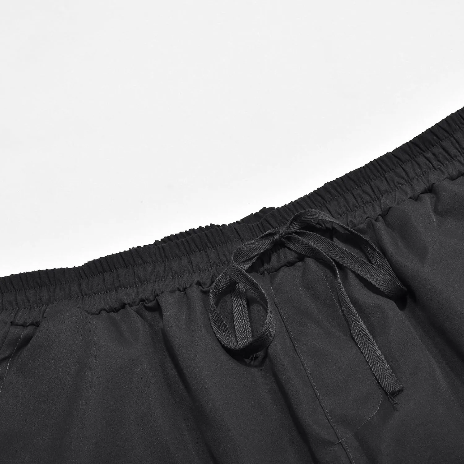 Men's Cargo Tactical Pants Hat Multi Woven Pocket Foot Rope Solid Pants Street Cargo Tie Cargo Pockets Casual