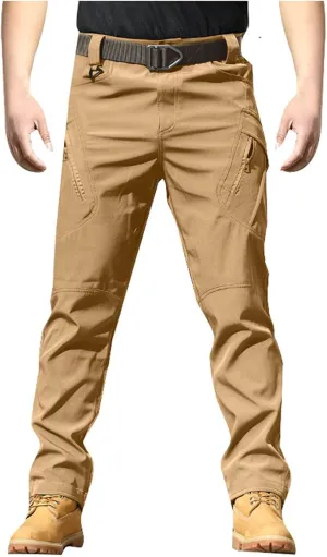Mens Casual Tactical Cargo Pants Ripstop Work Pants Joggers Hiking Pants Summer Autumn Trousers with Pockets