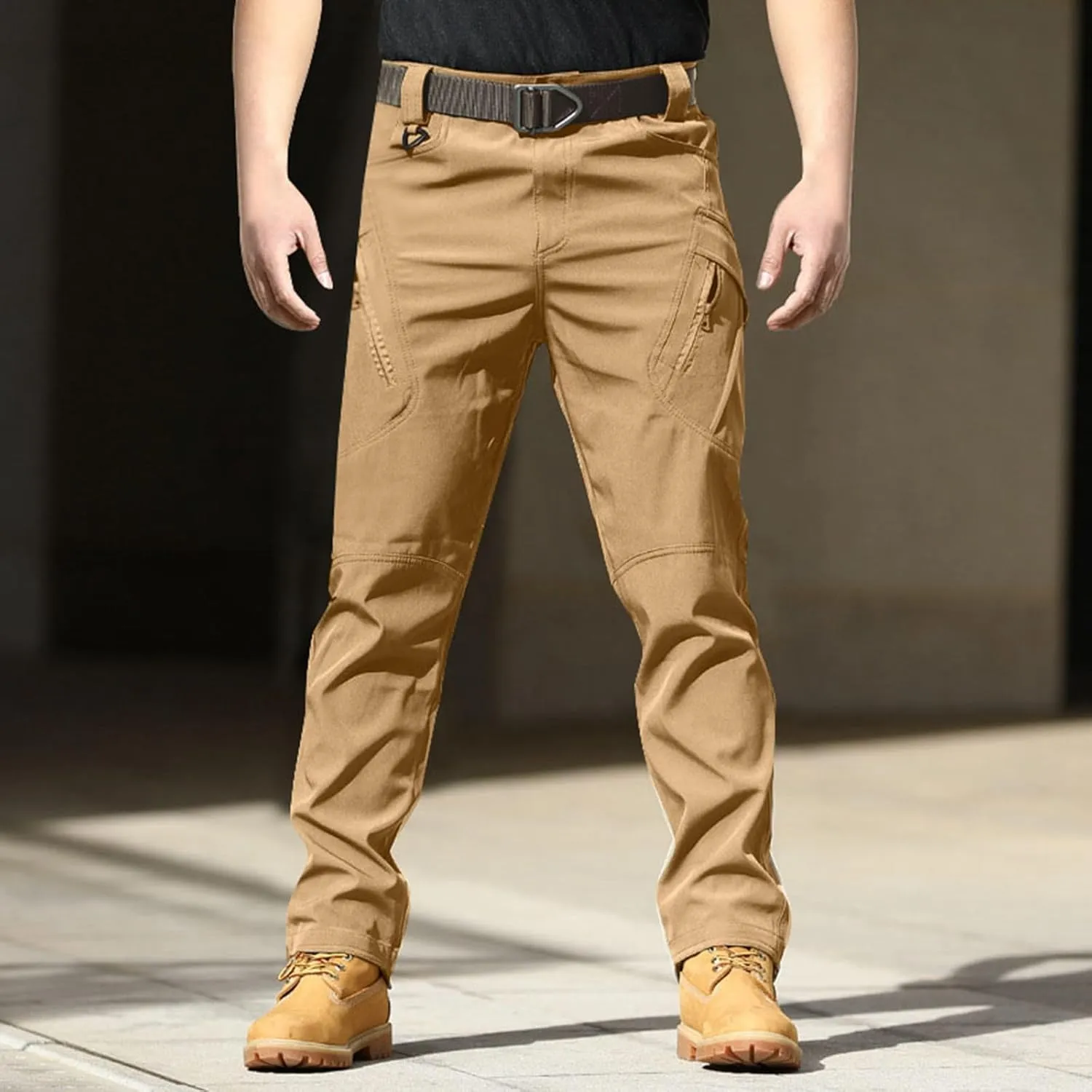 Mens Casual Tactical Cargo Pants Ripstop Work Pants Joggers Hiking Pants Summer Autumn Trousers with Pockets
