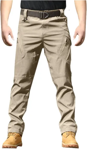 Mens Cycling Tights PantsMens Casual Cargo Pants Elastic Waist Dress Pants Lightweight Outdoor Trousers Loose Fit Pants with Multi PocketsChino Pants Slim Fit