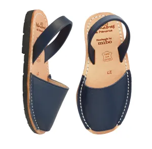 Navy Leather Mini