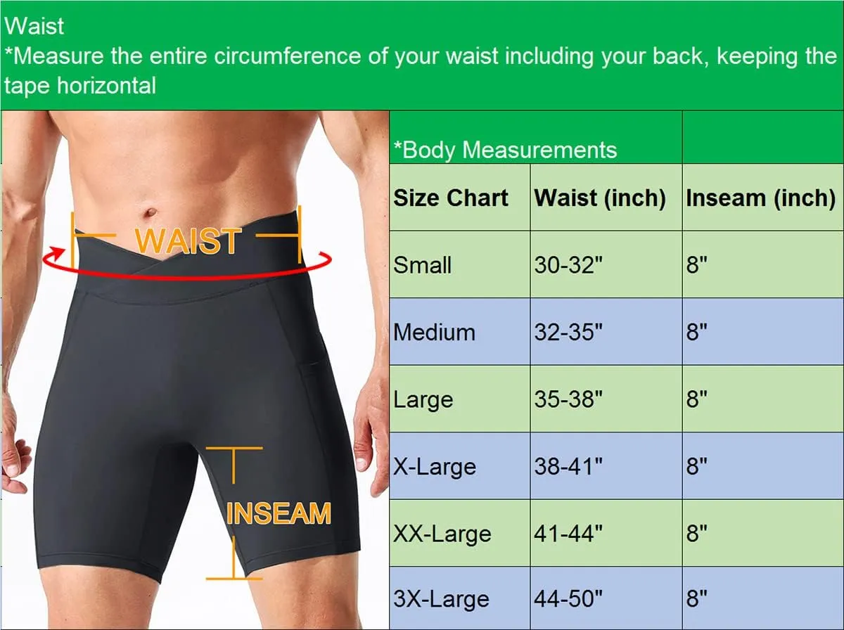 NELEUS Men's Compression Short with Pocket Dry Fit Yoga Running Shorts Pack of 3
