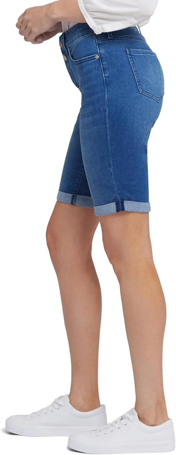 NYDJ Women's Briella Roll Cuff Jean Long Slimming Denim Shorts