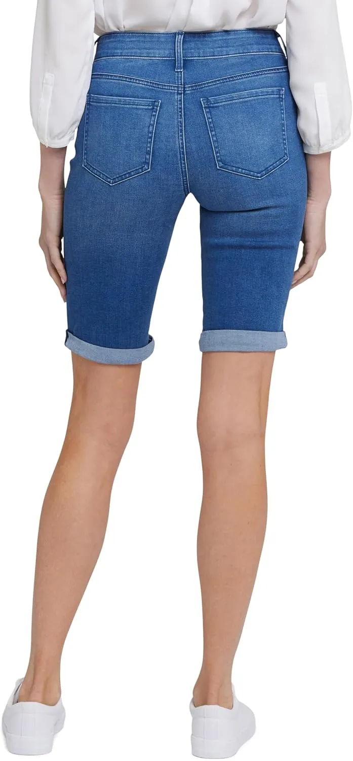 NYDJ Women's Briella Roll Cuff Jean Long Slimming Denim Shorts