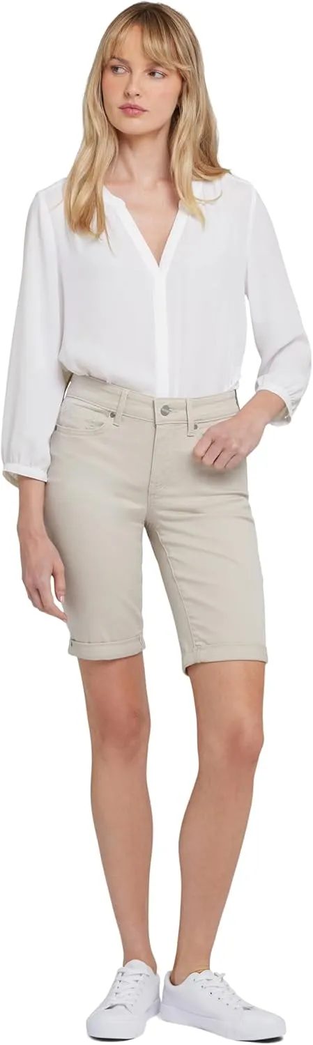 NYDJ Women's Briella Roll Cuff Jean Long Slimming Denim Shorts