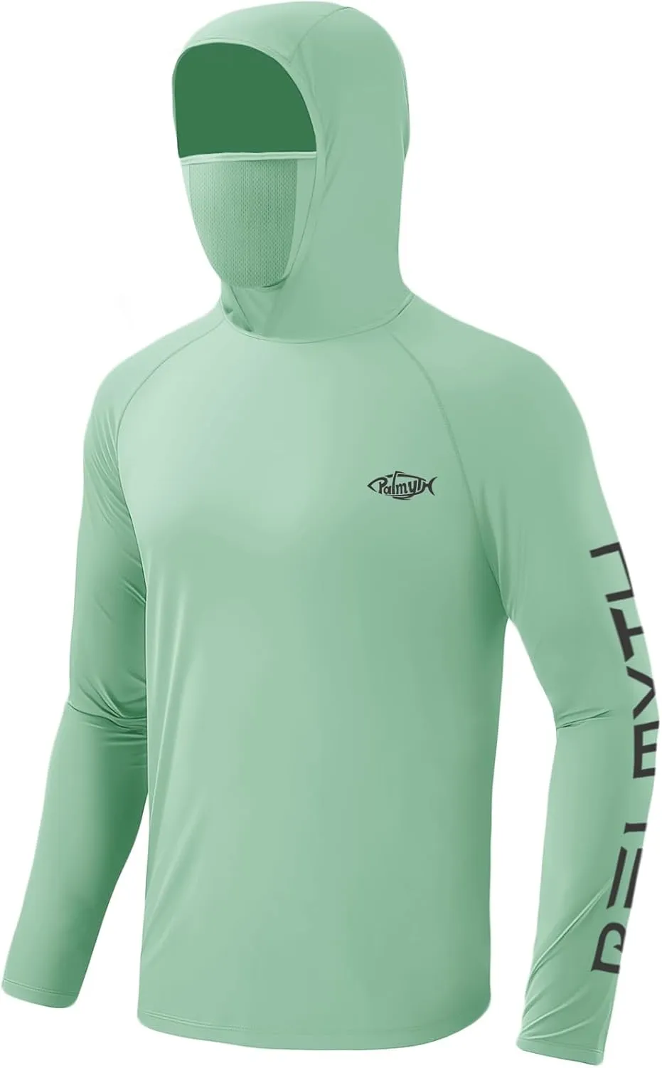 Palmyth Fishing Hoodie for Men UPF 50  Sun Protection Long Sleeve UV Shirts Breathable Quick-Dry