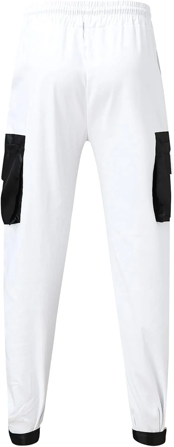Pantalones para Hombre Chinos Cotton Slim Fit Fitness Workout Casual Jogging Bikers with Pocket Men Sport Running Cargo Pants