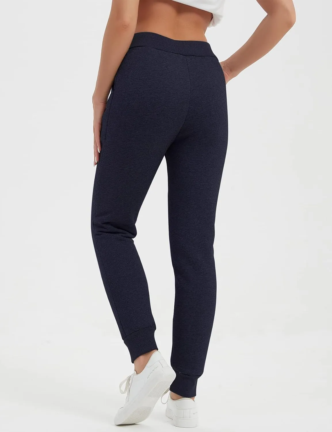 PEHMEA Women's Sherpa Lined Sweatpants Winter Athletic Jogger Fleece Pants