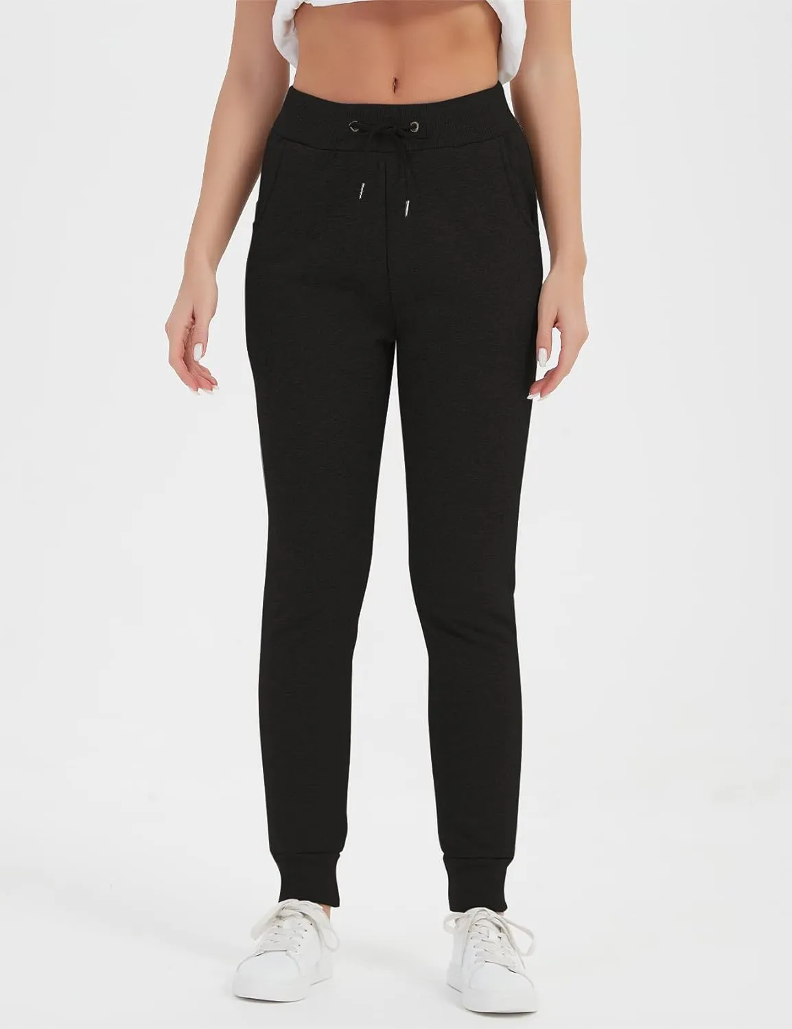 PEHMEA Women's Sherpa Lined Sweatpants Winter Athletic Jogger Fleece Pants
