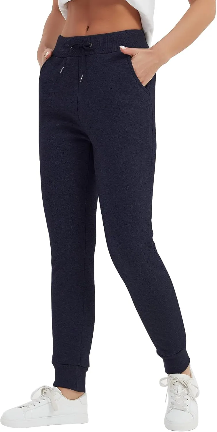 PEHMEA Women's Sherpa Lined Sweatpants Winter Athletic Jogger Fleece Pants