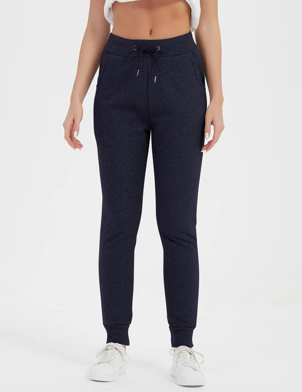 PEHMEA Women's Sherpa Lined Sweatpants Winter Athletic Jogger Fleece Pants