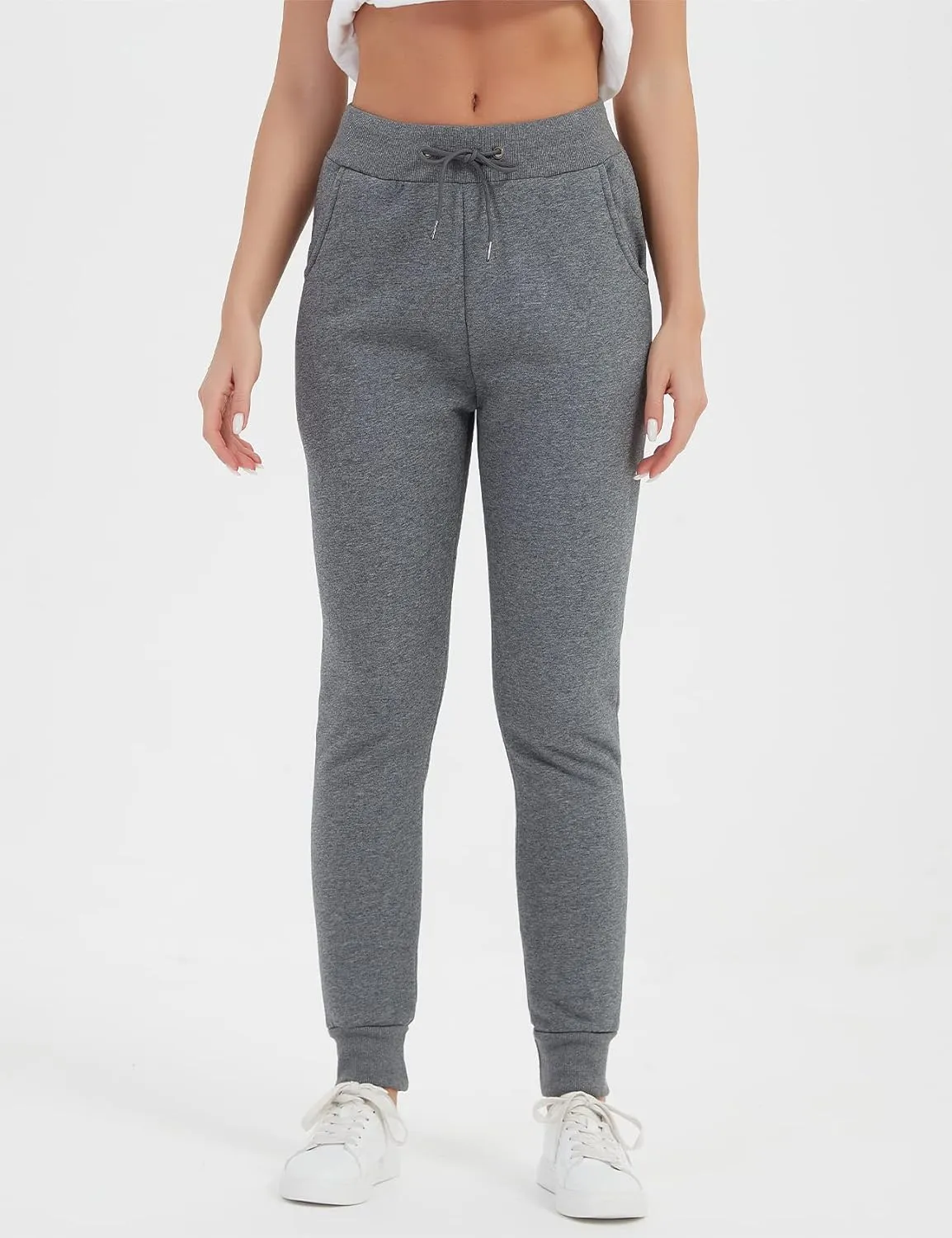 PEHMEA Women's Sherpa Lined Sweatpants Winter Athletic Jogger Fleece Pants