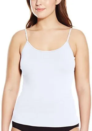 PURE STYLE Girlfriends Women's Cami Tank with Adjustable Strap Plus Size