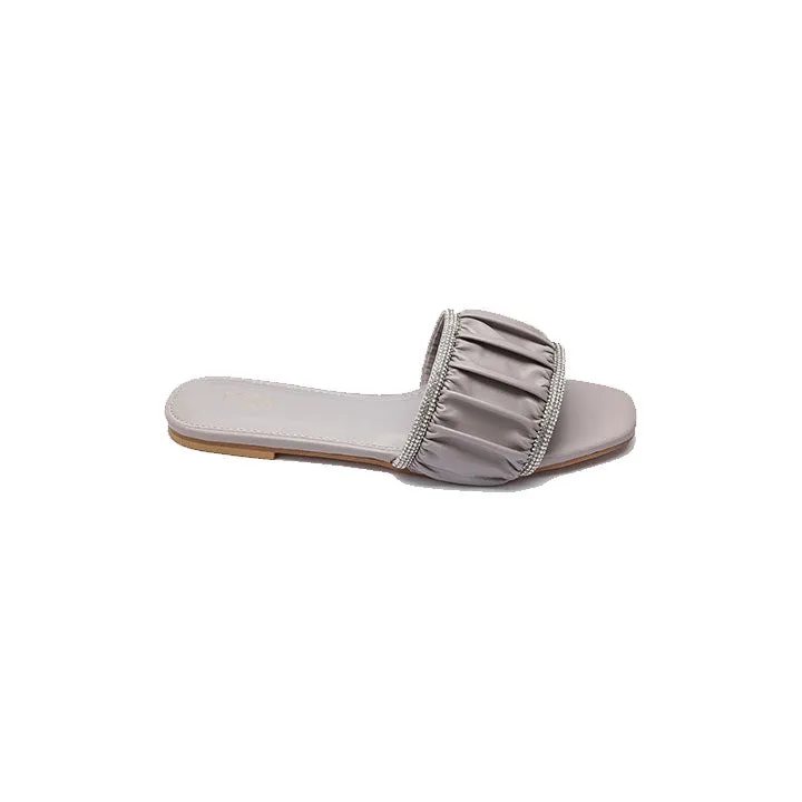 Ruched Embellished Flat MY 243