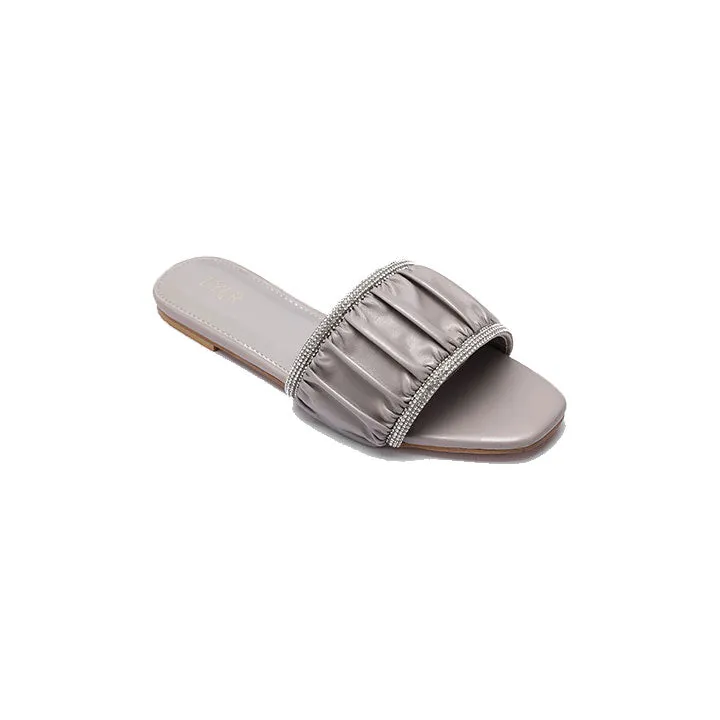 Ruched Embellished Flat MY 243