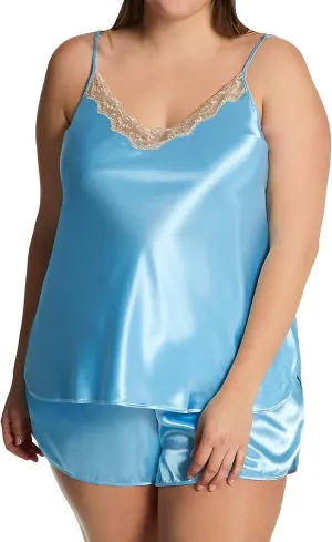 Shadowline Women's Satin Cami & Tap Pant Set