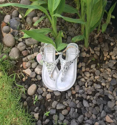 Silver Leather Sandals