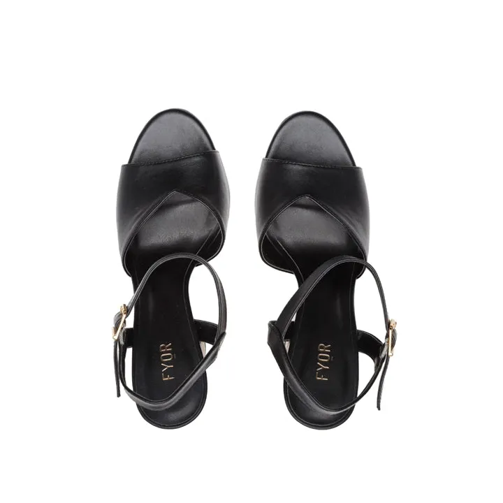 Sling Back High Block Heeled BCM 096