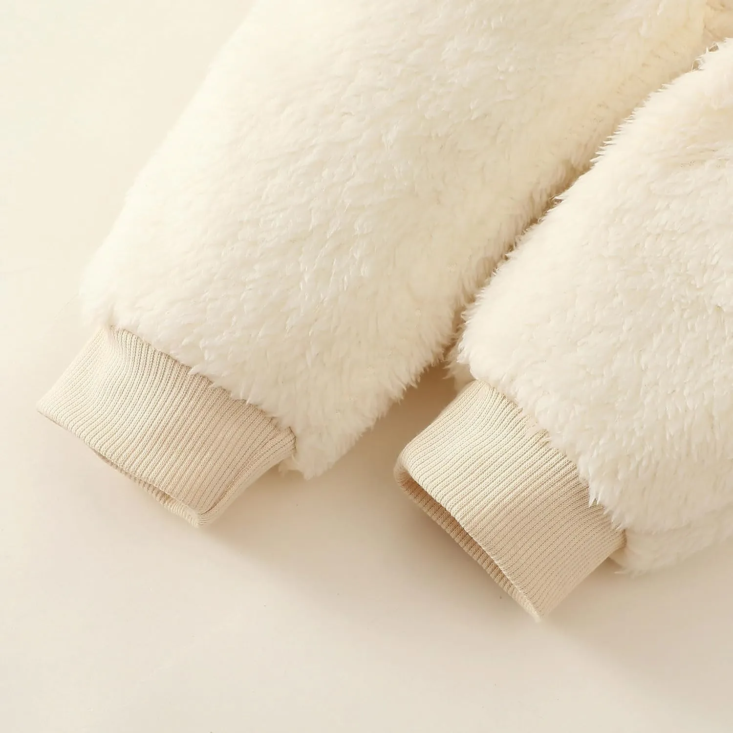 SOBOWO Winter Clothes for Baby Boy Girl Fleece Zip up Hoodie Jacket Coat Ear Warm Sweatshirt Pants Outwear Toddler Outfits