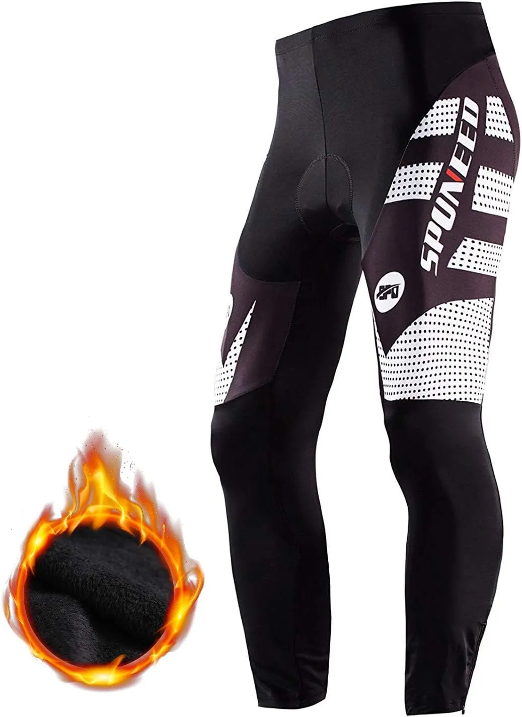 sponeed Men's Bicycle Pants 4D Padded Road Cycling Tights Leggings Outdoor Cyclist Riding Bike Wear